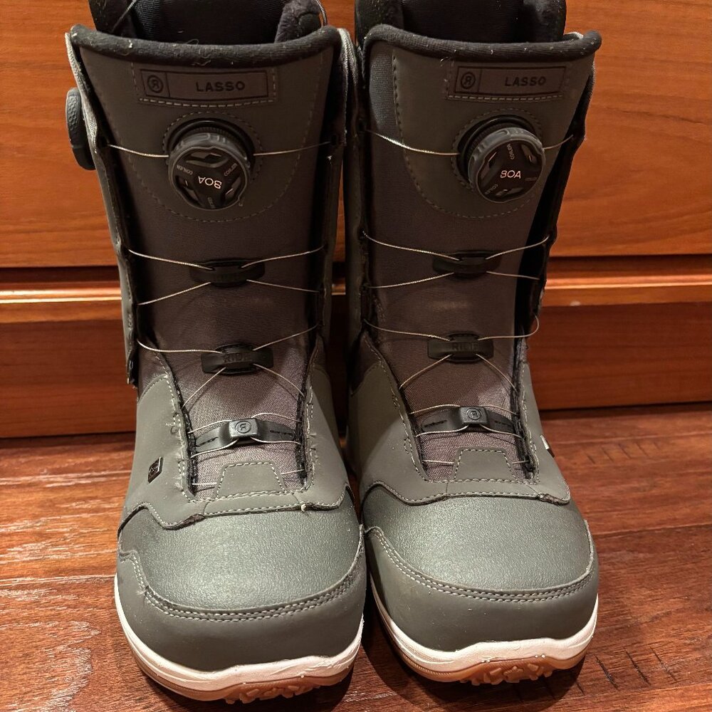Gray RIDE Lasso Boa Men’s Snowboard Boots size 9